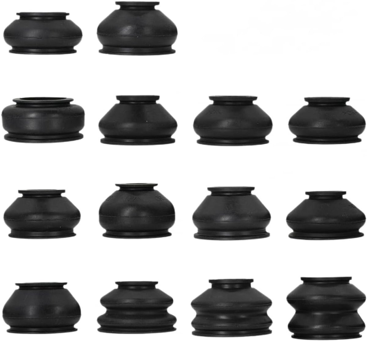 Auto-onderdelen kogelgewricht stofkappen,14 stuks multipack kogelgewricht rubberen stofkofferhoezen track staaf einde set kit