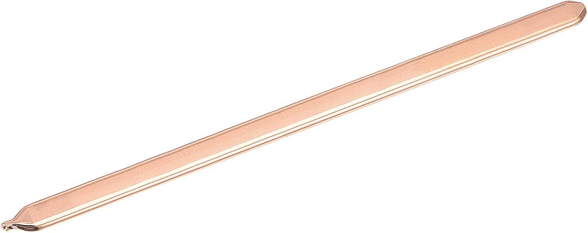 sourcing map Platte koperen heatpipe voor het koelen van laptop CPU GPU koellichaam 180 mm x 8 mm x 3 mm