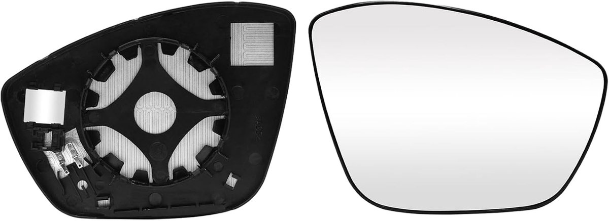 Compatibel met reservespiegel Citroen C3 MK3 2016-2021, spiegelglas Peugeot 208/308/2008 2012-2019, Citroen C3 passagierszijde, vervangingsspiegelglas, verwarmbaar, Peugeot 308 buitenspiegel