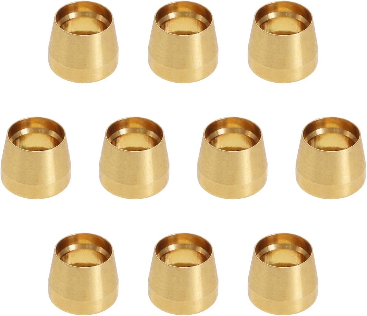 10 STKS AN3 Messing Olijf Insert Slang Connector Pijpfittingen voor Racing Auto Truck Motorfiets Modificaties