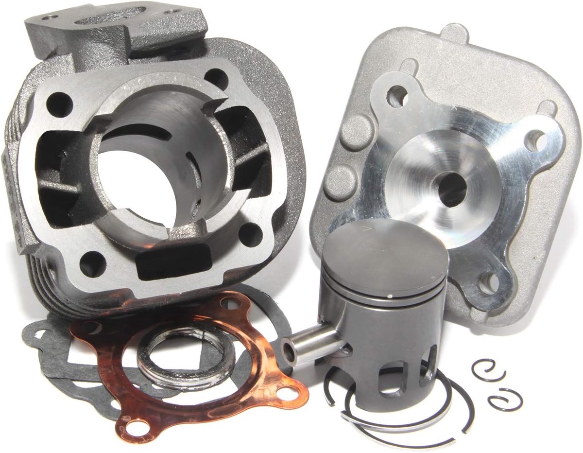 Cilinderkit 50cc voor Yamaha Jog-R Neo's Gietijzeren Cilinderkop Zuiger Original Type Minarelli horizontale AC Malaguti F10 F12 SR Rally Sonic Scarabeo voor MBK Mach-G Ovetto