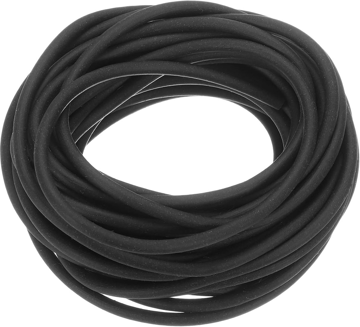 Afdichtingstape van siliconenschuim, diameter 3 mm, lengte 6 meter, robuust rond schuimrubber voor machines en industrieën, zwart