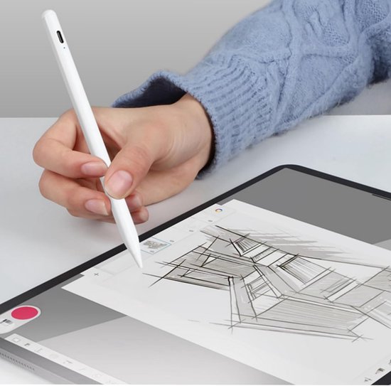 Schrijfstift voor Honor MagicPad 4 / MagicPad 3/13 / Magic V5, voor Honor Pad 10/10 Pro / GT2 Pro, Pad X9a / X7, Drukgevoelige 4096, Oplaadbaar, Pennen elektromagnetisch Stylus Pen (Wit) — afbeelding 5