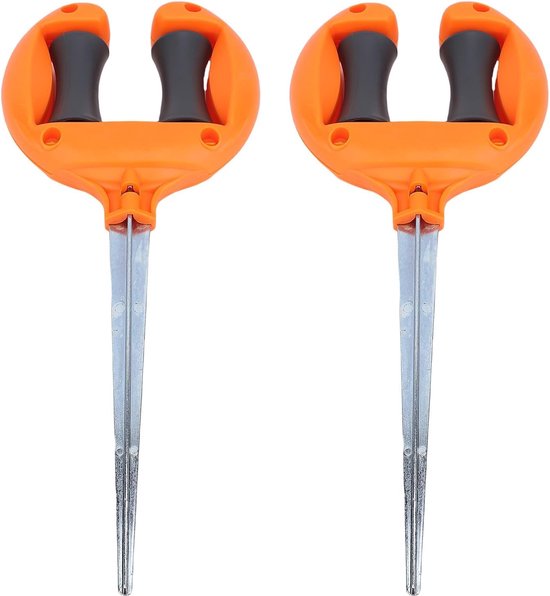 Duurzame Roller Stake Plant Beschermen voor Tuin Gazon 2 STKS, Geschikt voor Gazons Tuinen Achtertuinen Kassen Bloembedden 27x12cm ABS — afbeelding 4