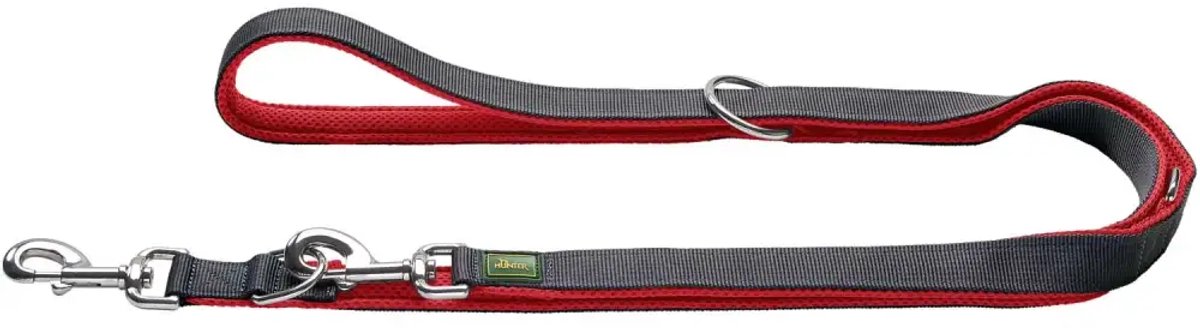 Verstelbare Hondenriem Maldon Rood 200 cm x 1,5 cm