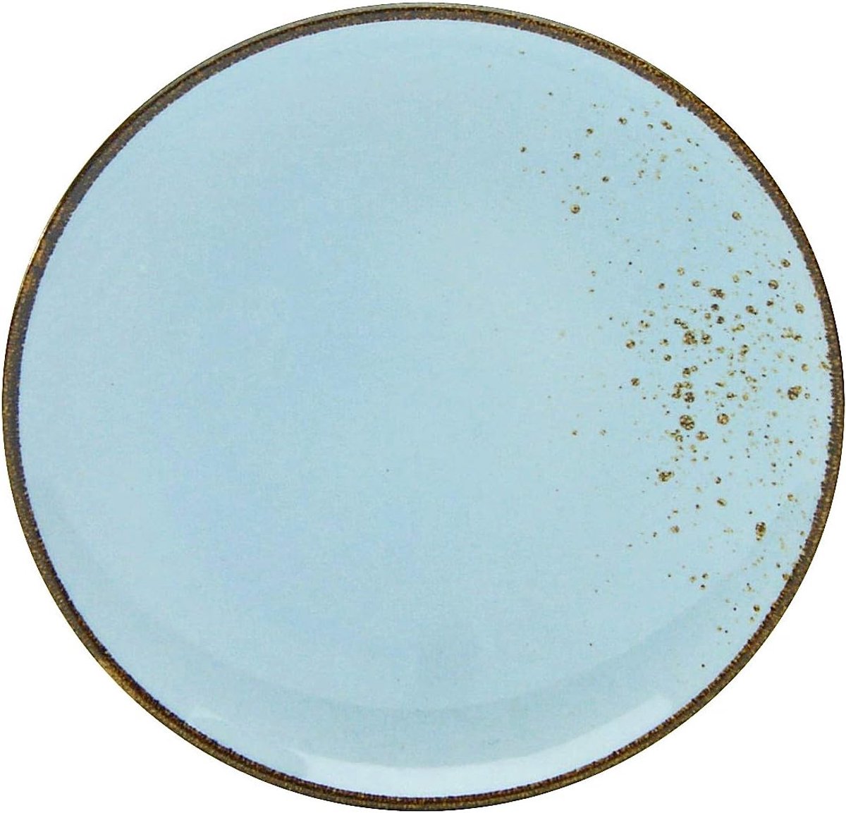 6-delig dessertbord 21 cm, Nature Collection, LIGHTBLUE 22067, steengoed