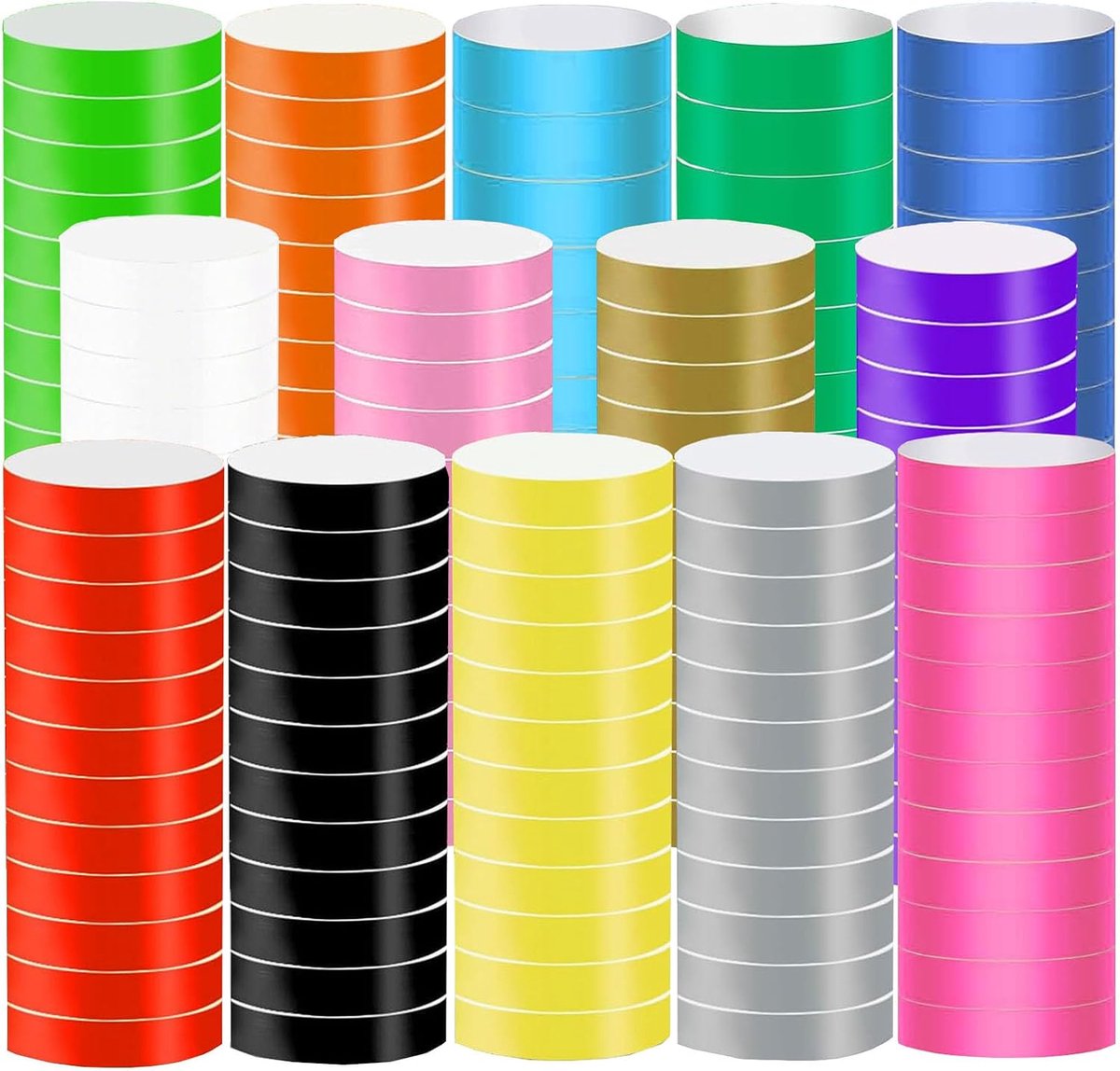 ID-armbanden, 1400 stuks, papieren armbanden voor evenementen, waterdicht, kleurrijke wegwerparmbanden, armbanden voor muziekfeesten, wedstrijden, disco's, 14 kleuren