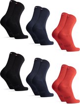 DANISH ENDURANCE Bamboe Sokken - Ademende Antizweet Sokken Zacht - Unisex - 6 Paar - Maat 35-38