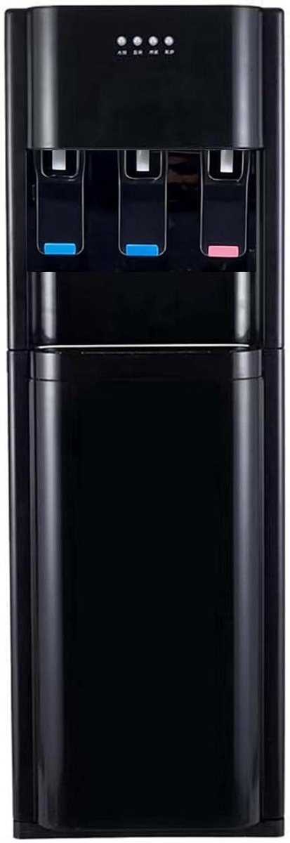 Waterdispenser Onderlader - Waterkoeler Vrijstaand - Direct Water Tappen - Roestvrijstalen Binnenkant - 93 cm Hoogte - Zwart