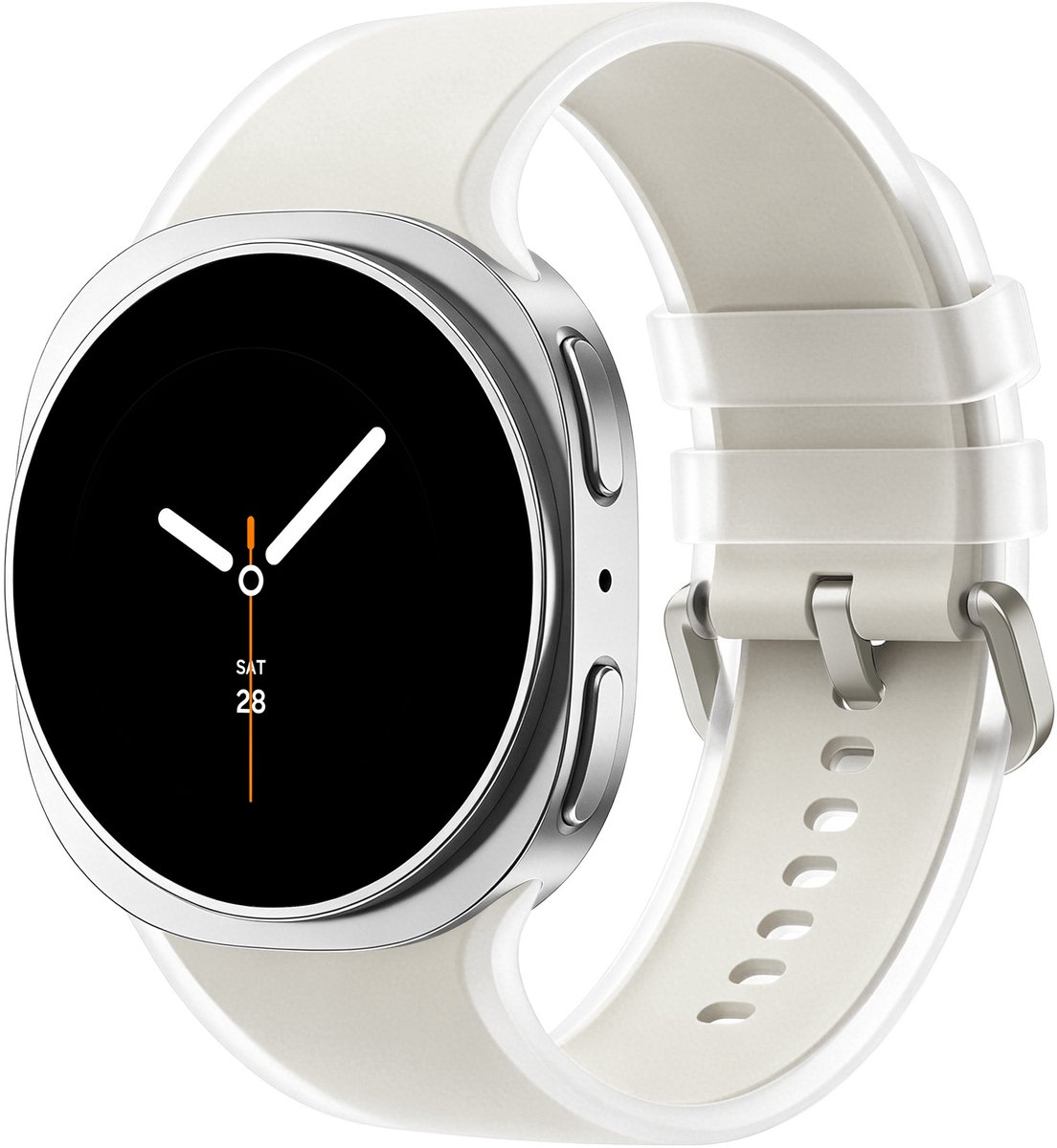 Stravo Transparant Jelly Siliconen Sport Bandje – Geschikt voor Samsung Galaxy Watch 9 40mm / 44mm & Galaxy Watch 8 40mm / 44mm / Watch 8 Classic 46mm – M/L – Starlight
