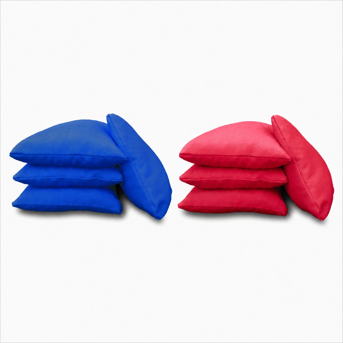 VOORDEELPAKKET - 2 x 4 Cornhole Bags / Zakjes in de kleuren BLAUW en ROOD (Maisgevuld en volgens de officiële normen)