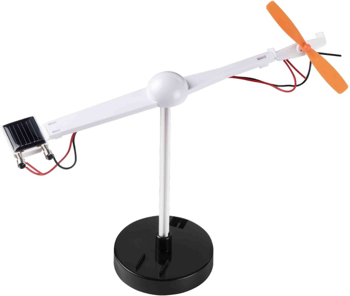 Bouwpakket zonne-energie vliegtuig met draaiende propeller – 10 verschillende experimenten