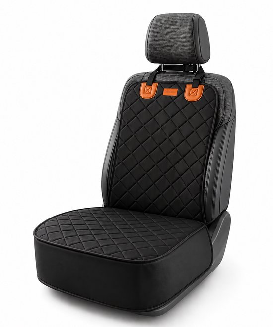 Jake and Jacky Hondendeken Auto Voorstoel - Beschermhoes - Hondenkleed - Incl. Hondenriem - 50 x 100 cm - Zwart