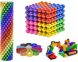 Kleurrijke 5 mm ballenset, interactief 3D-montagespeelgoed voor volwassenen, creatief desktop gadget en anti-stress puzzel, cadeaus voor volwassenen (216 stuks)