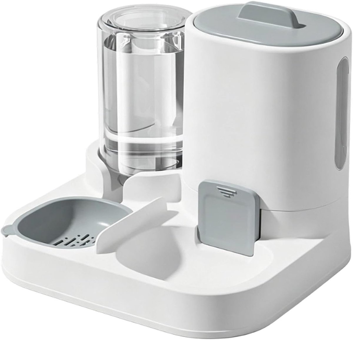 KZQ Automatische voer- en waterdispenser – Geschikt voor katten en kleine honden, voorziet in de dagelijkse voedingsbehoeften – Stevig en duurzaam, lekvrij ontwerp, eenvoudig te reinigen.