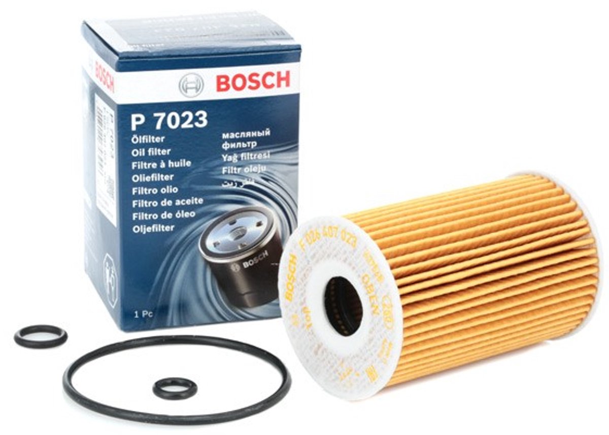 Bosch Oliefilter F 026 407 023 | OEM 03C115562 | 03C115562A | 03C115577A | Audi A1 Q3 | VW Golf Polo Passat Touran | SEAT Ibiza Leon | Škoda Fabia Octavia Rapid 1.2 TSI 1.4 TSI