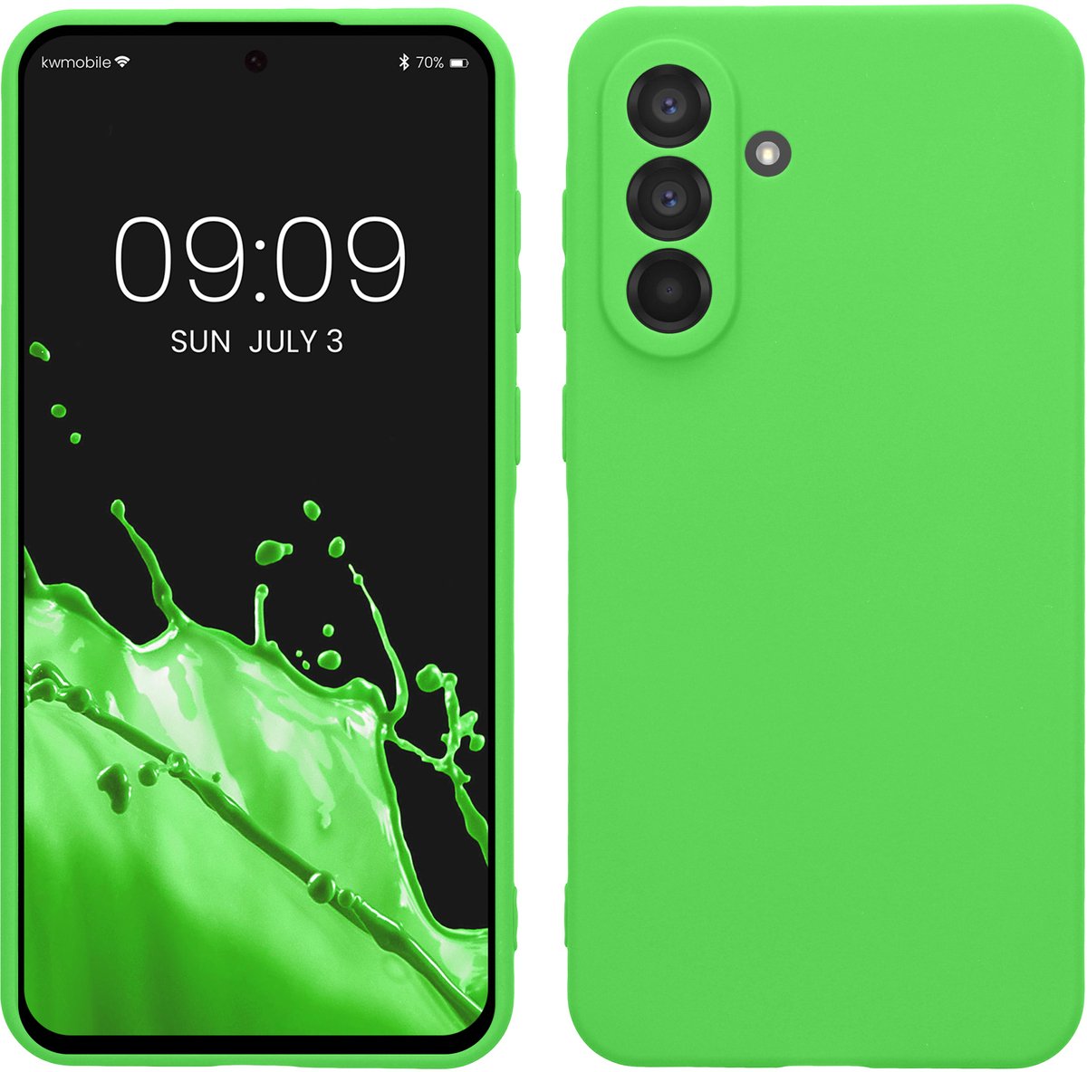 kwmobile telefoonhoesje geschikt voor Samsung Galaxy A56 5G - Hoesje voor smartphone - Precisie camera uitsnede - In limoengroen