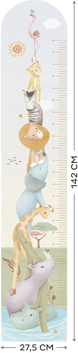 Little Dutch Groeimeter Muursticker - Safari — afbeelding 5