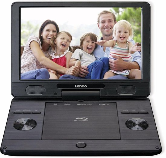 Draagbare Blu-Ray Speler - Mobiele DVD Speler - Films Kijken - Draaibaar TFT Scherm - 11.5 Inch - Zwart — afbeelding 2