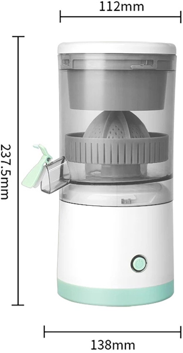 Multifunctionele Pers, Draagbare Sapcentrifuge, Oplaadbare Elektrische Sapcentrifuges, Gemakkelijk Schoon Te Maken. van Buyya — afbeelding 2