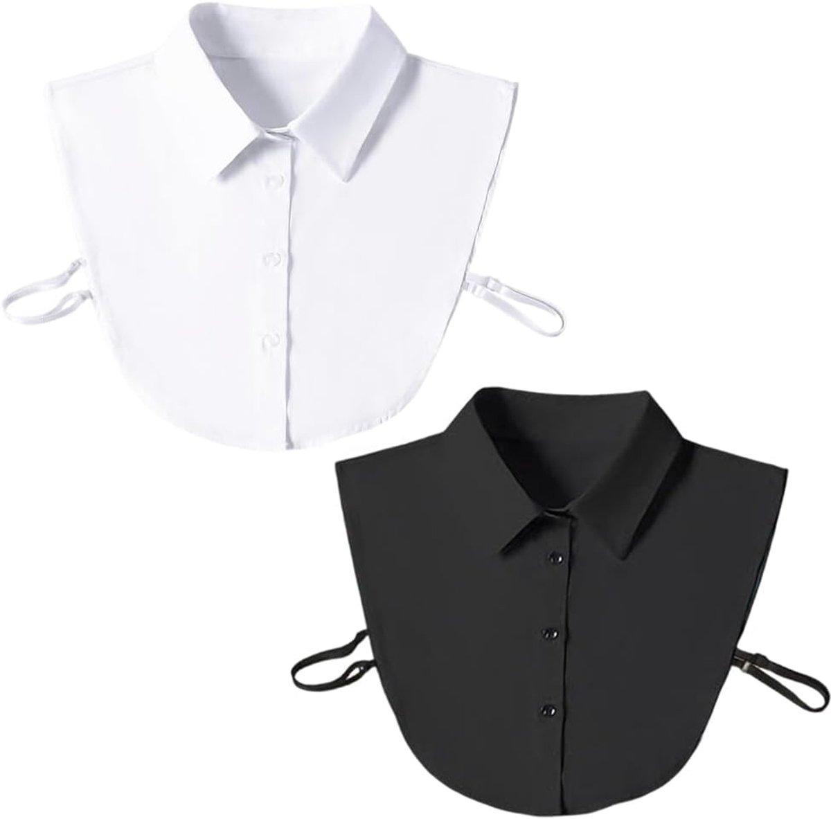 2 Stücke Kragen Krageneinsatz Damen Fake Collar Detachable Collar Abnehmbare Hälfte Shirt Bluse Blusenkragen Einsatz Eine Größe Passt Am Meisten