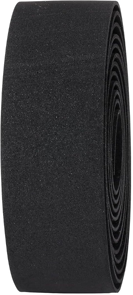 Cycling stuurband - RaceRibbon ECO - racefiets stuurband - gerecycled materiaal - met stuurstop - zwart - 200 x 3 cm - BHT-01ECO