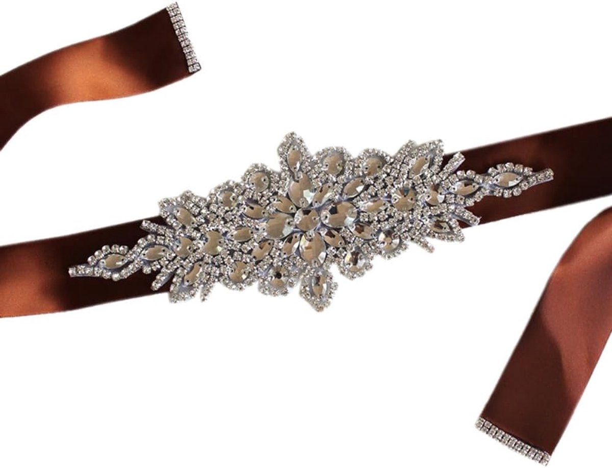 strassriem, handgemaakte sjerp, satijnen sjerp, bruidsriem, avondjurk, bruiloftsaccessoire voor bruid en bruidsmeisjes, accessoire voor bruiloft en feest