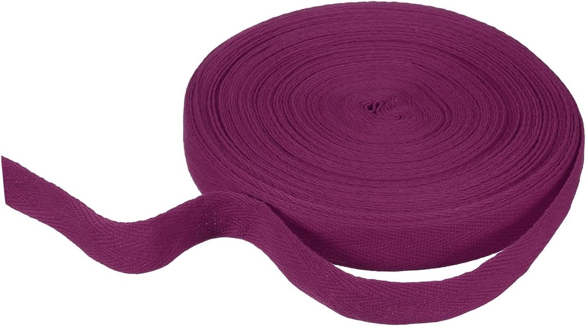 Biasband, 25 mm x 21 m, biasband, katoen, keperbinding, rol met visgraatpatroon voor naaien, breien, knutselen, knutselen, cadeau, verpakking