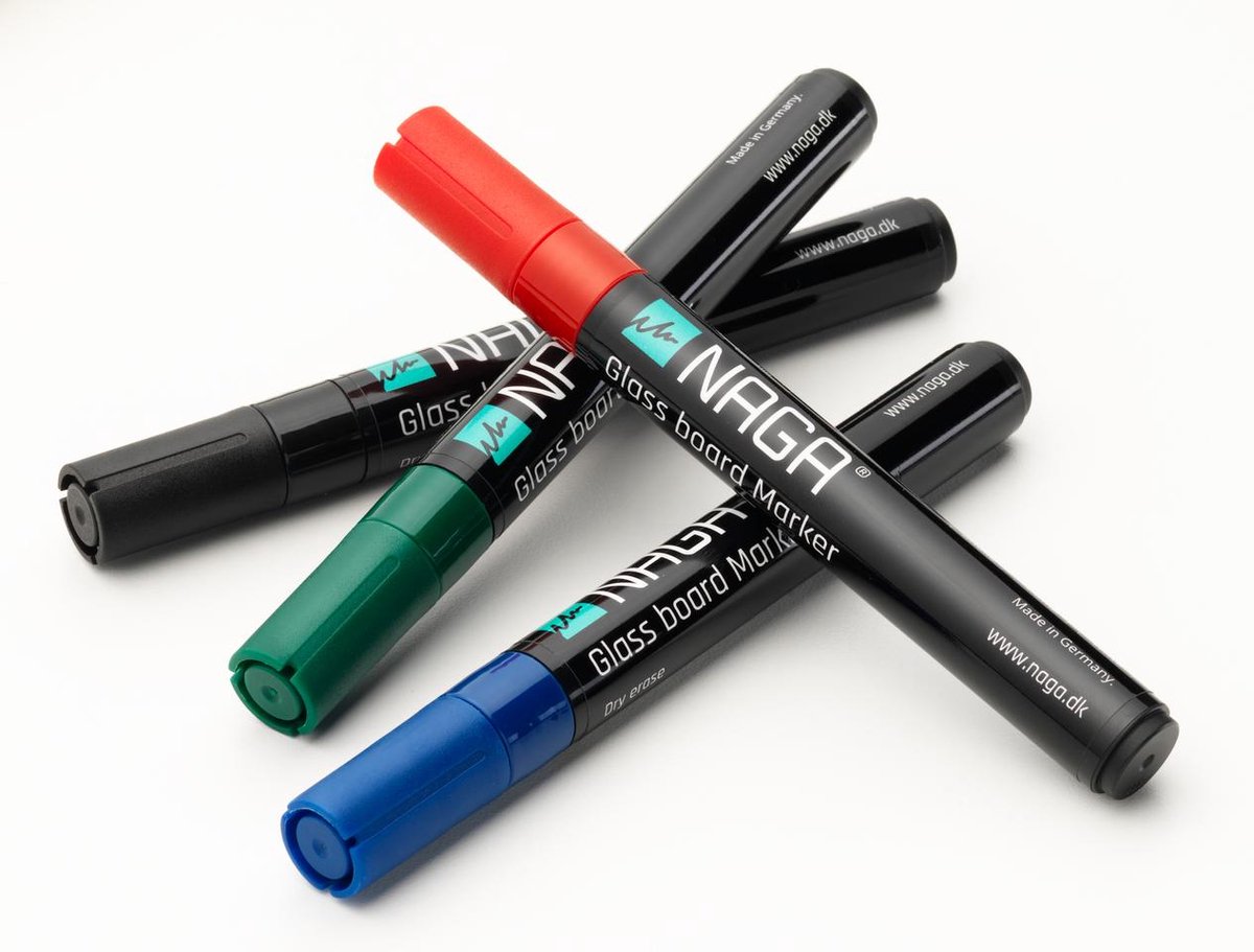 Krijtmarker Naga Assorti Kleuren 4 - 5 mm 4 Stuks - NA-22250