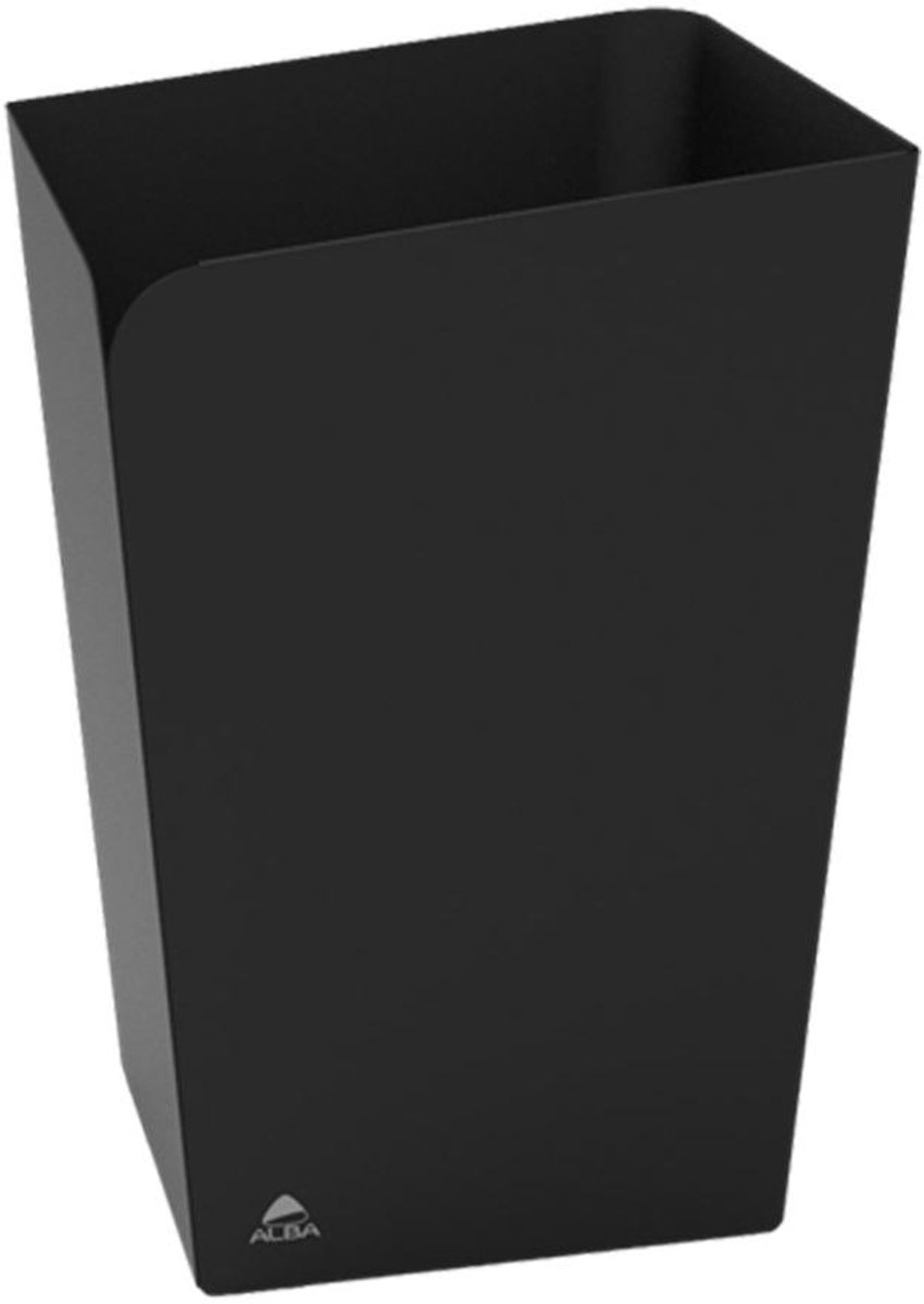 Alba ODCORB designpapiermand metaal 18 L. zwart