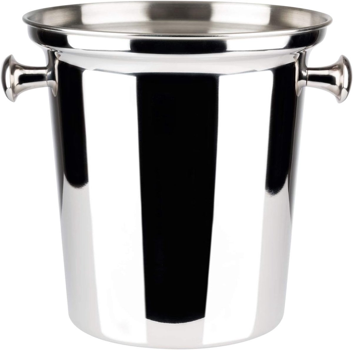 Bar Wijn-/champagnekoeler, hoogwaardige flessenkoeler, hoogglans gepolijst, massieve handgreep, 4 l