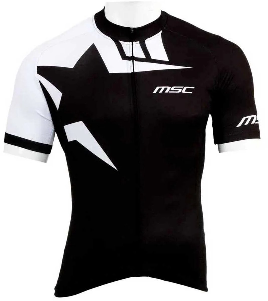 Msc X Race Korte Mouw Wielertrui Zwart M Man