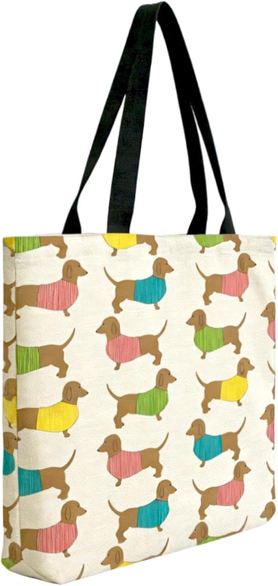 geschenken voor vrouwen teckel tas teckel jutezak katoenen tas gepersonaliseerde boodschappentas tas dames canvas draagtas herbruikbare teckel liefhebbers geschenken