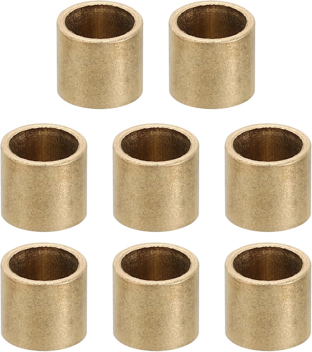M8 messing afstandhouders, 8 stuks metalen afstandhouder messing 8 mm ID x 10 mm OD x 8 mm L messing afstandhouders schroef afstandhouder voor 5/16 inch of M8 schroef