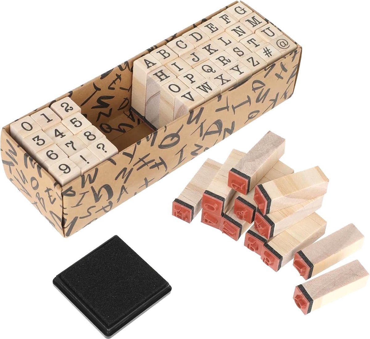 40 stuks stempels letters stempel punch veelzijdige stempelset | Met letters, cijfers en symbolen voor scrapbooking, voor kinderen, handwerk, kaarten, beslissingen