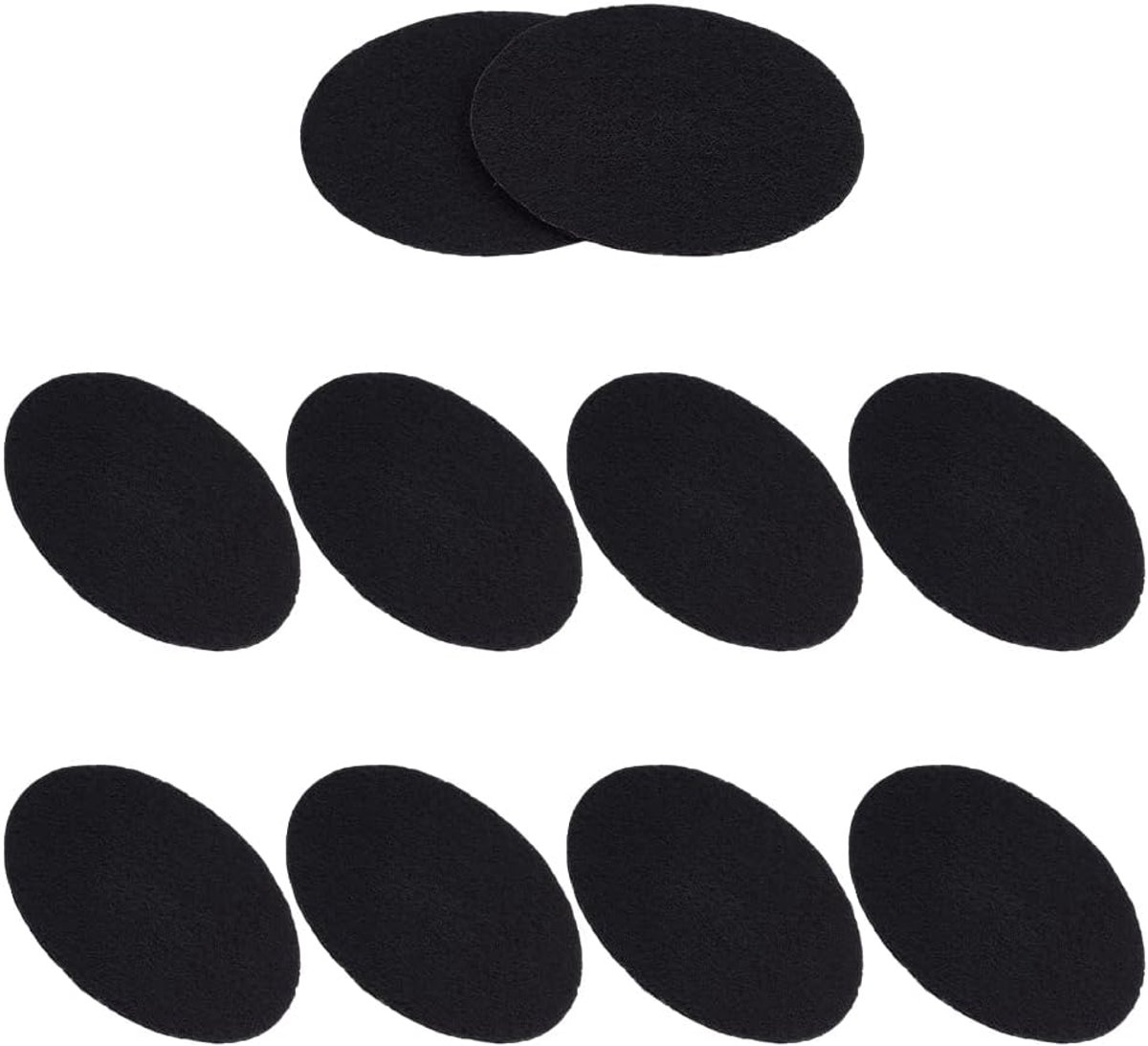 10 stuks reservefilters voor draagbare afzuigkappen, 12 cm, universele afzuigkap, filter, zwarte houtskoolluchtfilter, actieve koolstoffilter, sponsfilter voor geur- en vetverwijdering