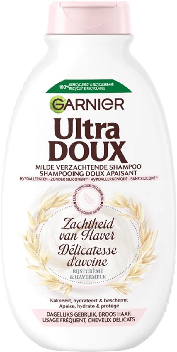 Garnier Loving Blends Milde Haver Shampoo 250 ml - Parabenen- & Siliconenvrij - Bij een gevoelige hoofdhuid