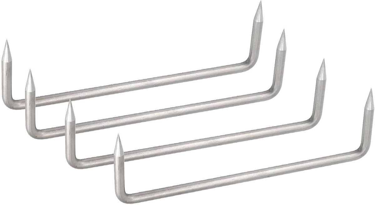 (4 stuks) 8x215x60mm U-vorm nagels 304 roestvrij staal zware niet klem nagel