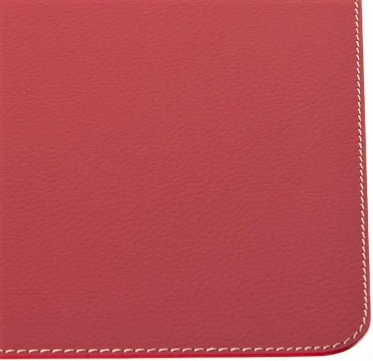 Placemats en onderzetters (set van 4) van gerecycled leer, placemats, 4 stuks placemats en 4 onderzetters, placemats en onderzetters 10 x 10 cm (kerstrood, 45,7 x 33,02)