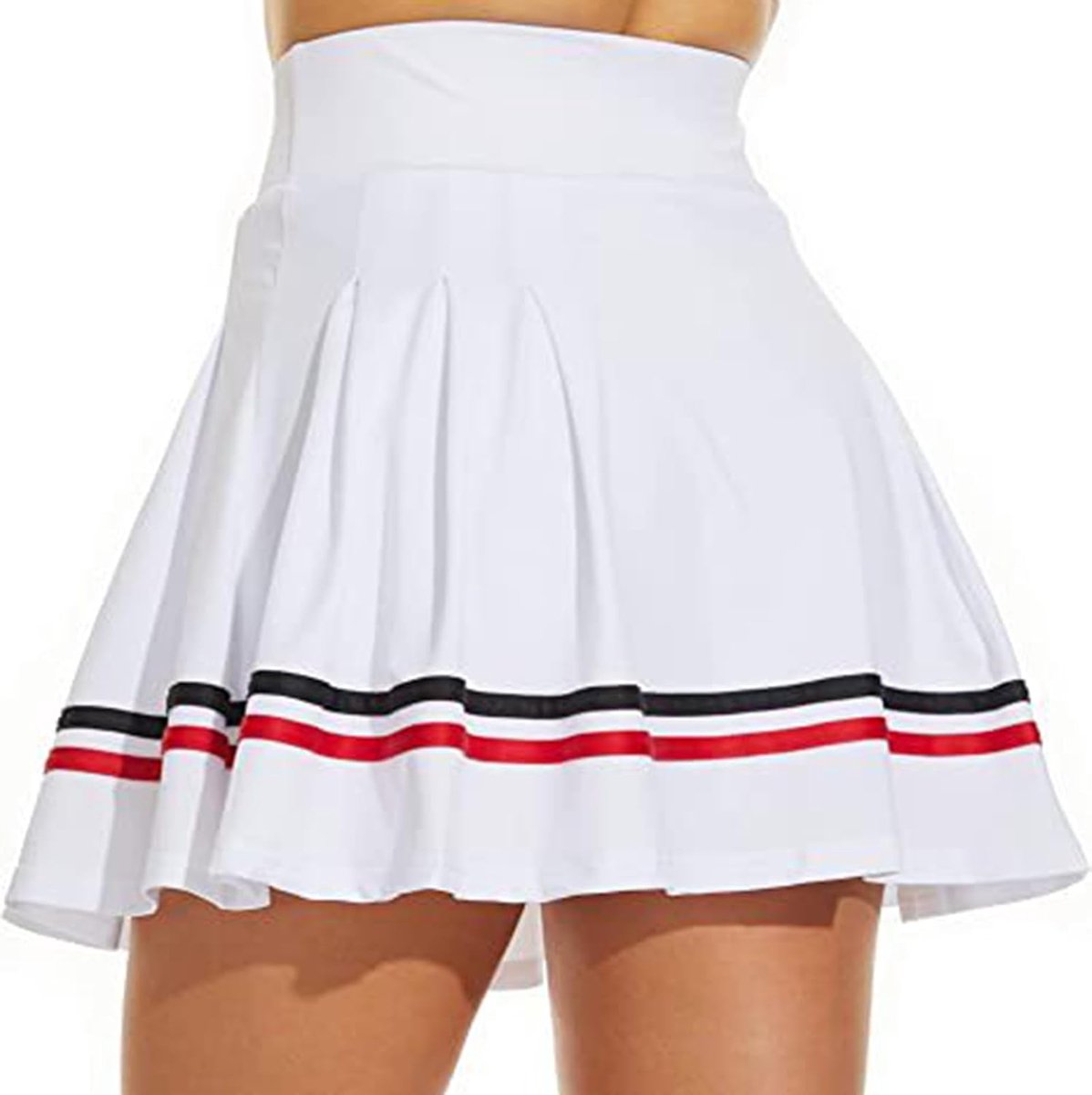 Rokken voor dames, atletisch, casual skorts met zakken, ingebouwde shorts, hoge taille, golfsportrok
