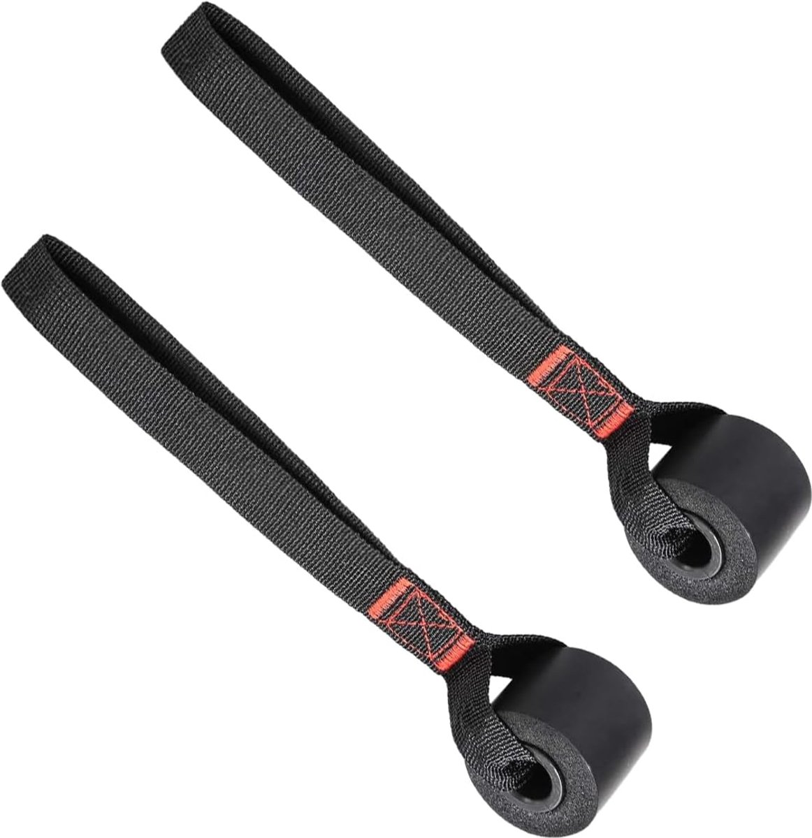 2 stuks Deuranker voor Weerstandsbanden met Schuimrubberen Wieltjes | Deurbevestiging Fitnessbanden Antislip Zwart,Verdikte Banden,Thuisfitness Deuranker voor Weerstandsbanden en Krachttraining