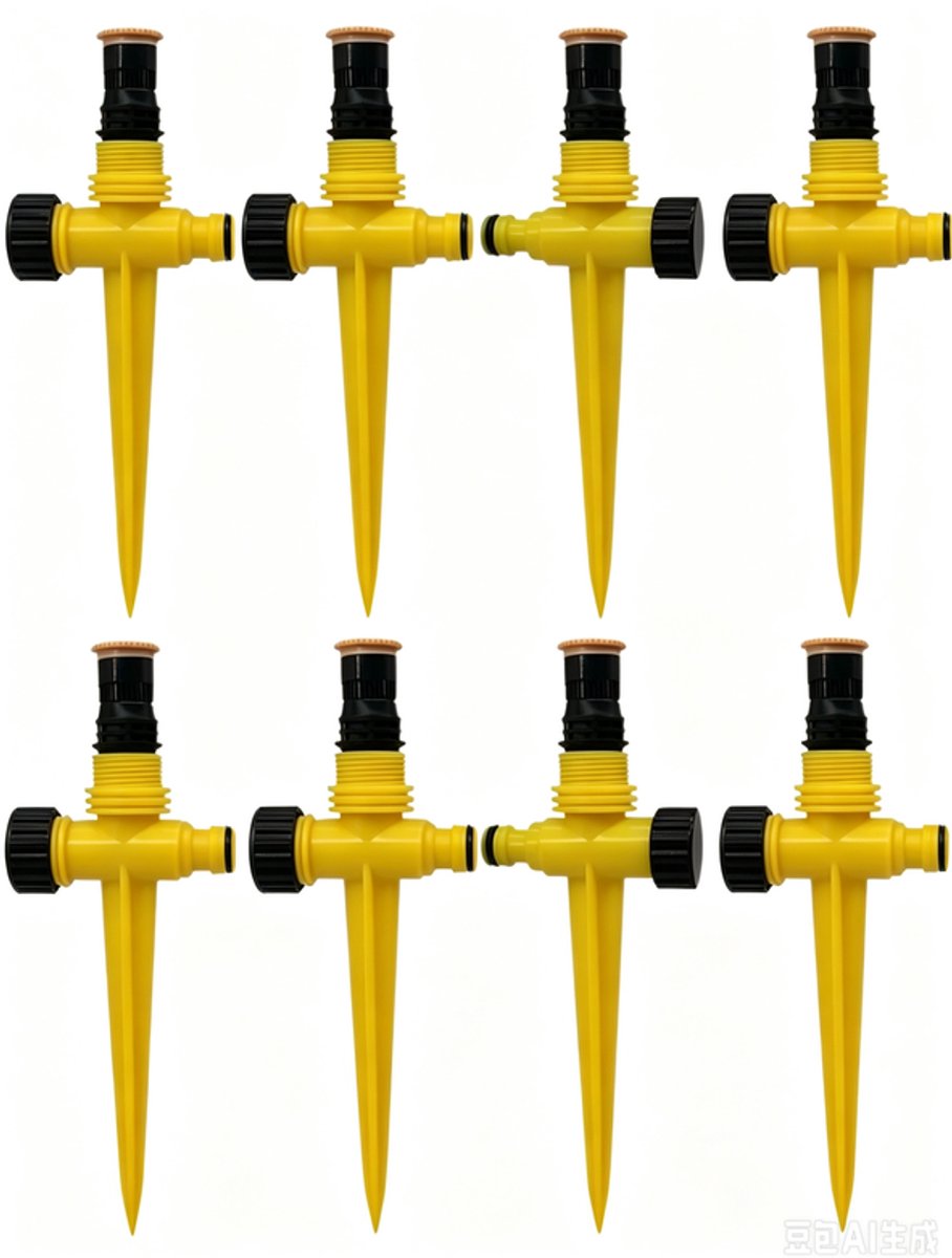 Tuinsproeiers, automatische tuinbewateringssystemen, grondsproeikoppen voor 360° gazonbewatering | Multifunctionele verstelbare tuinsproeiers, automatische gazonbewateringssproeiers,Set 2