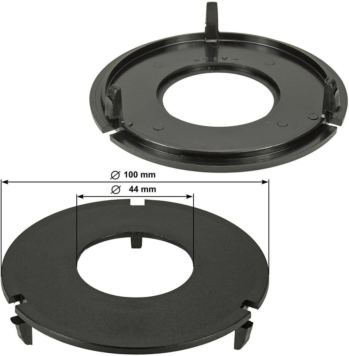 tomzz Audio 2857-020 luidsprekerringen adapter houders geschikt voor VW Tweeter Corrado Golf 3 Passat T4 dashboard voor 44mm Tweeter