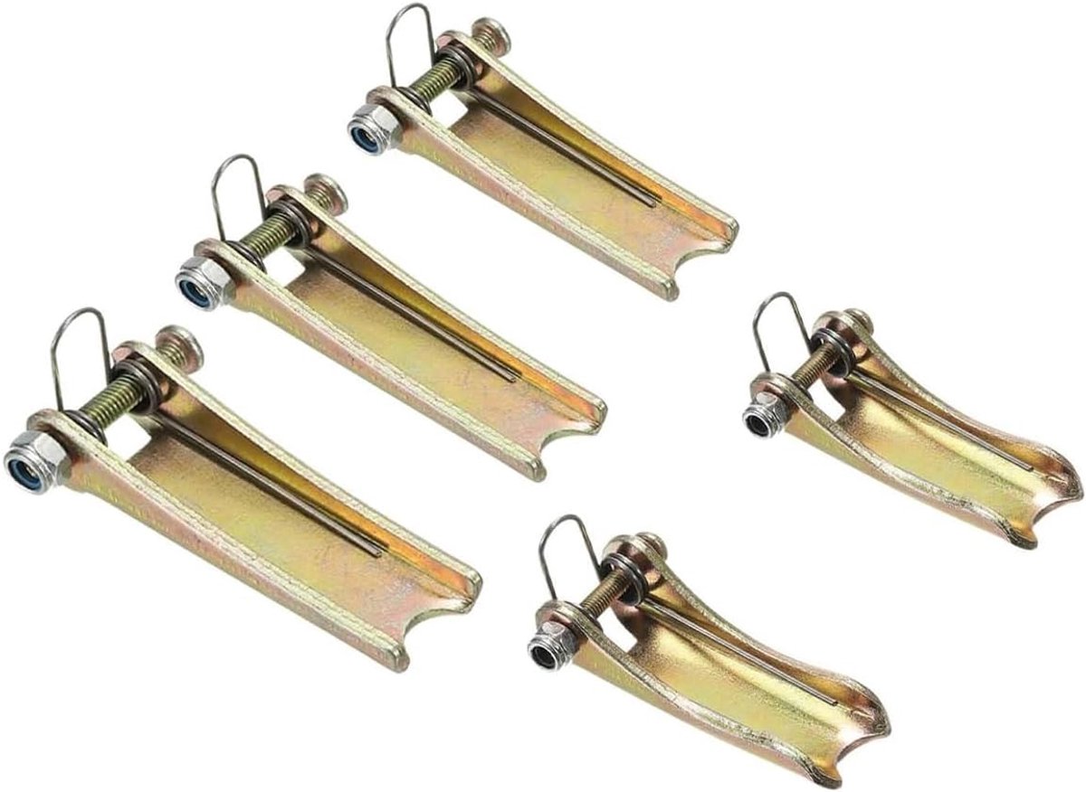 5Pcs Hijshaken Set 1T 2T 3T 5T 10T Swivel Veiligheidshaken Verzinkt Staal voor Hijstoestel Crane Slepen Ketting Rigging