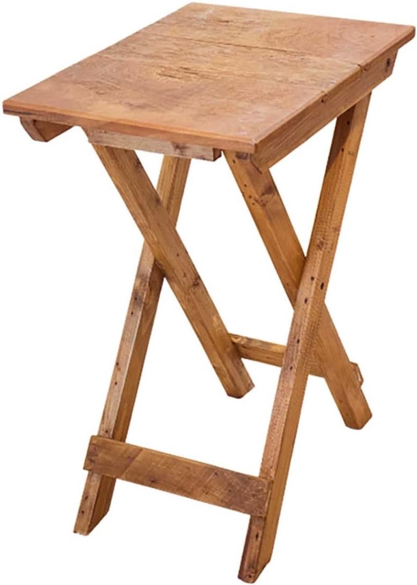 Moro Klaptafel Bergamo tuintafel gerecycled teakhout voor keuken, woonkamer, blakon, terras, tuinmeubelen, houten tafel, 60 x 45 x 80 cm