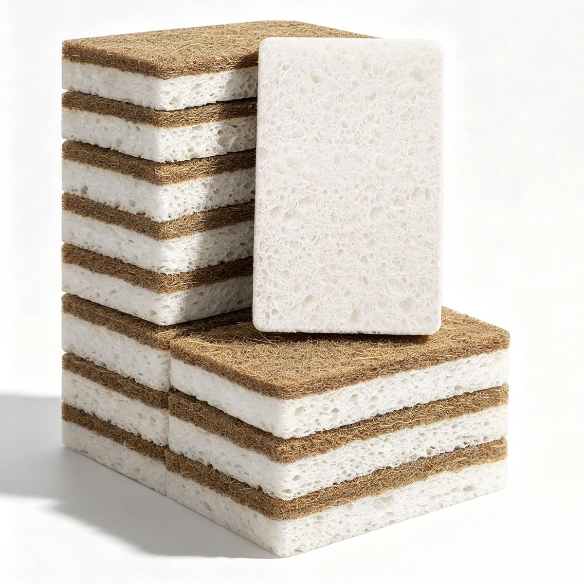 Sponzen eco spons natuurlijke spons van sisalvezel kokosvezel cellulose sponzen biologisch afbreekbaar - 048