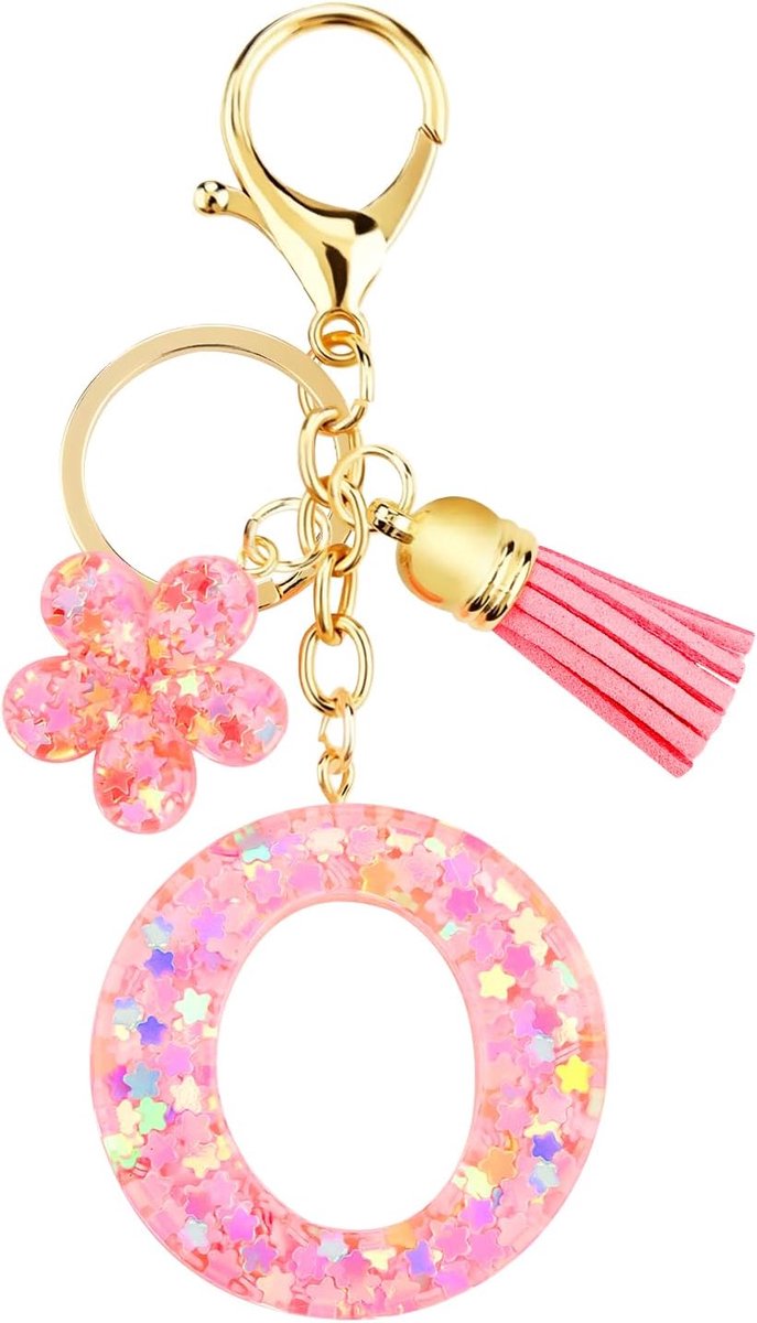 letter meisje hanger sleutel bloem sleutelhanger met naam Kerstmis eerste schooldag verjaardagscadeau voor vrouwen dames