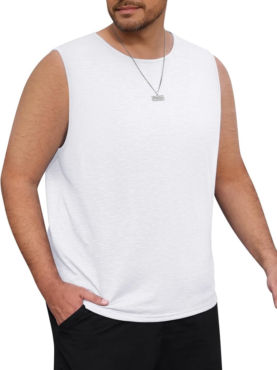 Tanktop voor heren, plussize mouwloos shirt, asshirt, sportief, T-shirt, sport, licht, gym, fitness, spiershirt, bodybuilding, oversized onderhemden, mouwloos functioneel shirt voor mannen