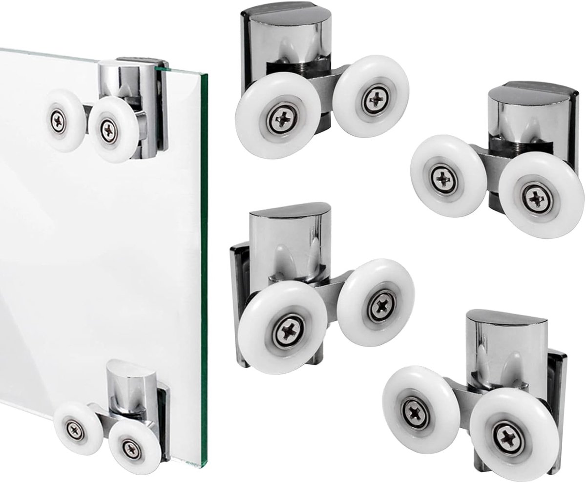 Douche Deur Runners 23mm Twin Douche Deur Rollers 2 Top 2bottom 4 stks