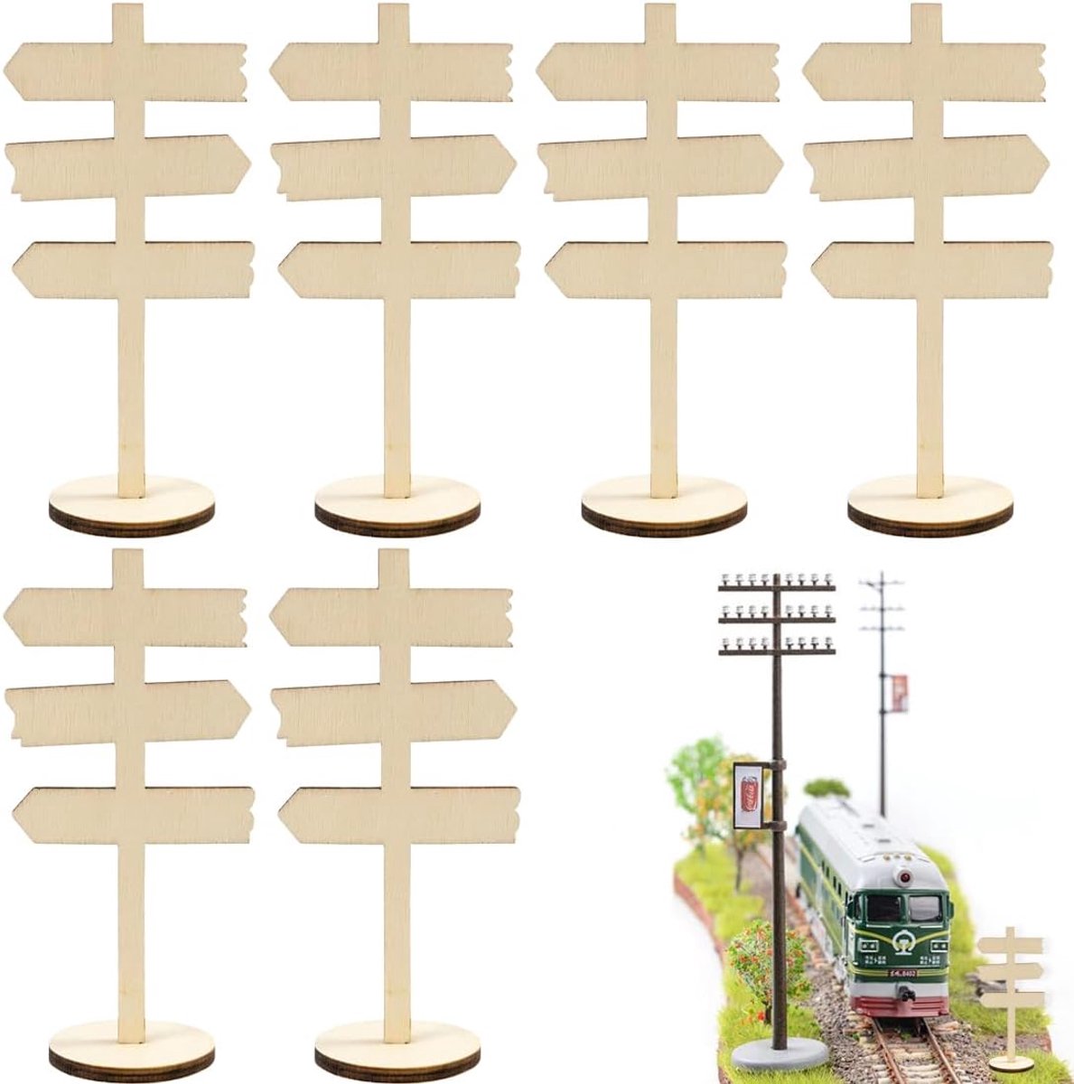 bordjes, 12 stuks, doe-het-zelf set voor decoratieve borden voor feeëndeur, mini-tuin, poppenhuis